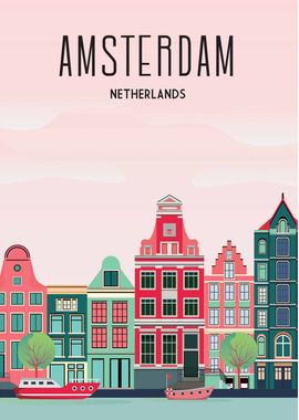 Amsterdam Travel Vintage