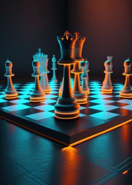 game chess neon