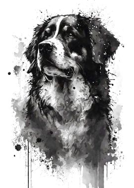 Bernese Mountain Dog Ink