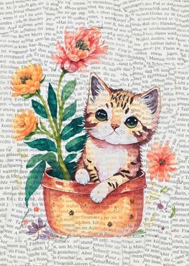 Journal Kitten Collage