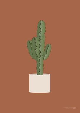 Cowboy Cactus Illustration