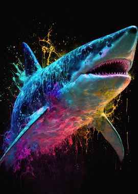 Shark colorful animal