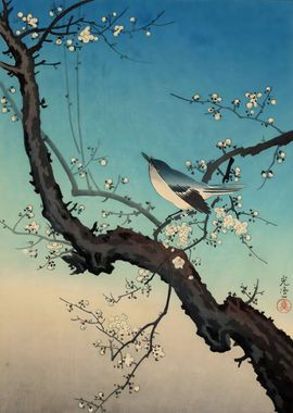 Bird and Plum Tree