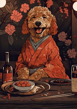 Goldendoodle Japanese Food