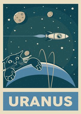 Retro Cat and Uranus