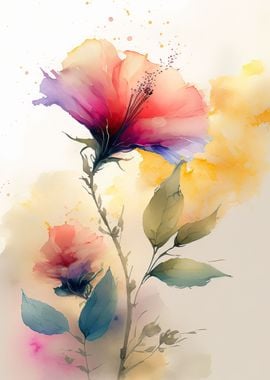 watercolor flowers