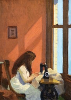 Girl at Sewing Machine