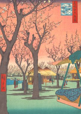 Plum Garden at Kamata 1857