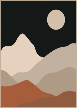 Night Sky Bohemian Poster