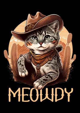 cowboy cat meowdy