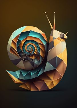 Abstract geometric Snail