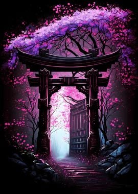 Cherry Blossom Japan Art