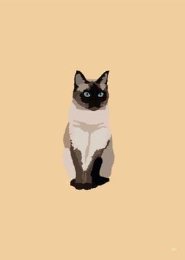 Siamese Cat Illustration