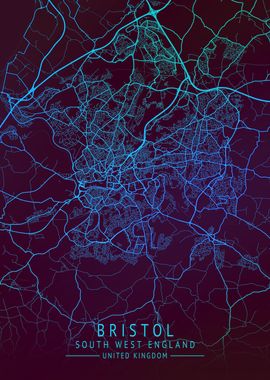 Bristol UK CITY MAP