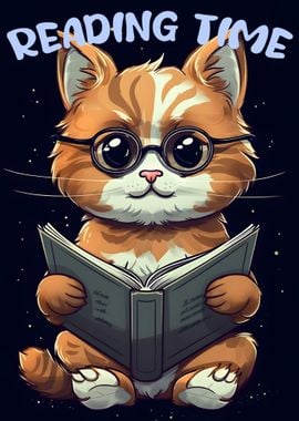 Cat Reading Time