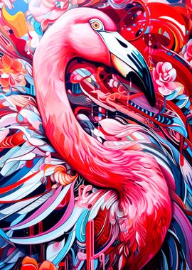 Colorful Flamingo