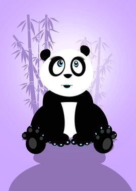 Panda Girl Purple