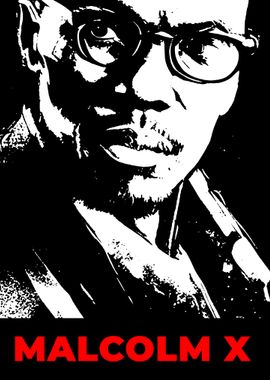 Malcolm X Portrait