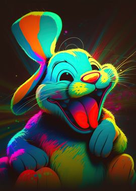 bunny colorful 