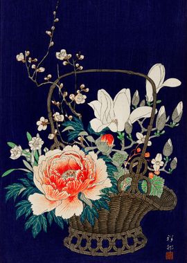 Bamboo flower basket Ohara