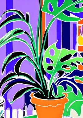 Pop Art Monstera