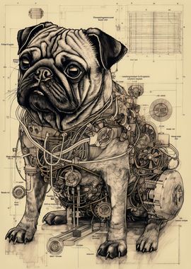 Steampunk Diagram Animal