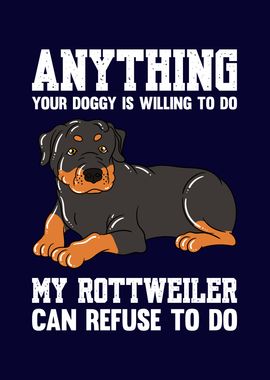 Funny Rottweiler Dog