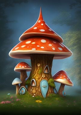 Magical mushroom house