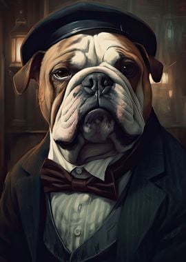 Bulldog Dog Gangster