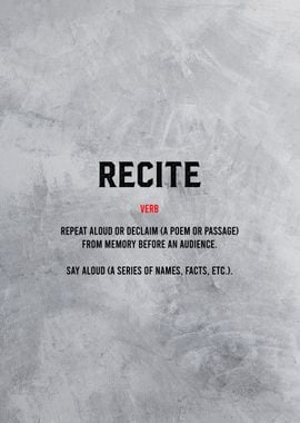 recite definition