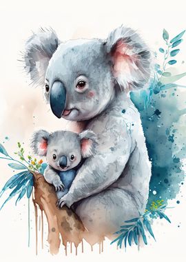 Koala watercolor 