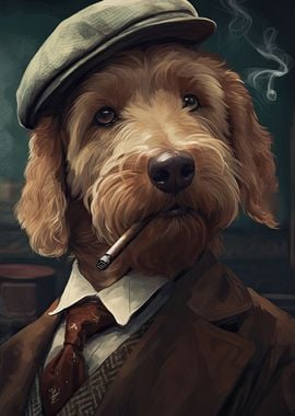 Goldendoodle Dog Gangster