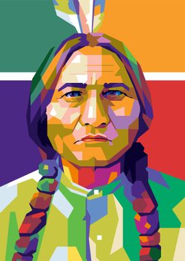 Sitting Bull Painting