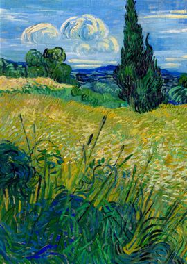 Green Wheat Field Van Gogh