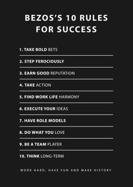 Bezos 10 Rules For Success