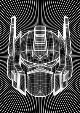 Optimus Prime Wireframe