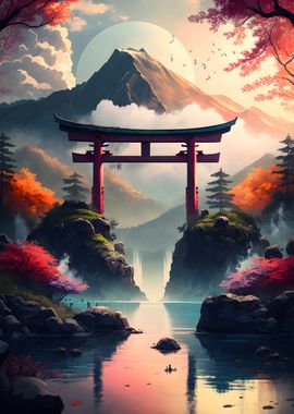 amazing Landscape torii