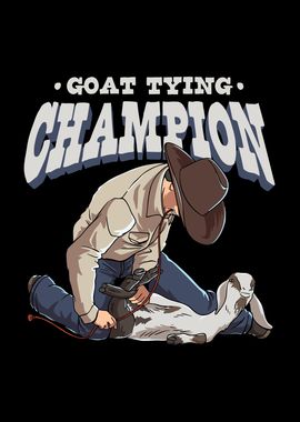 Goat Tying Champion for a