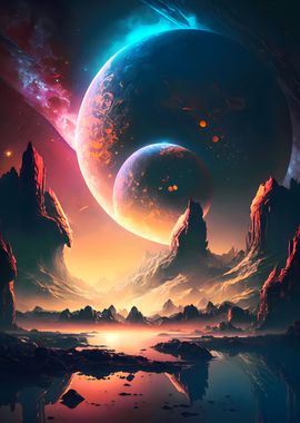 Birth Of Planet Landscape