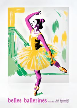 Retro French Ballet Poster