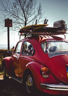 Red Retro Car