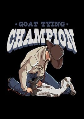 Goat Tying Champion for a