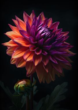 Blooming Dahlia Flower