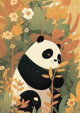 Panda in nature