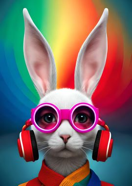 Retro Music Rabbit