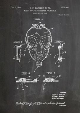 gas mask patent 1944