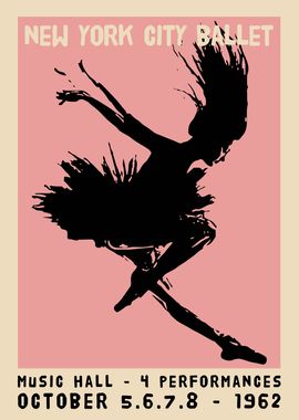 1962 NYC Ballet Poster