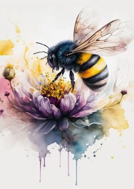 Watercolor Bee