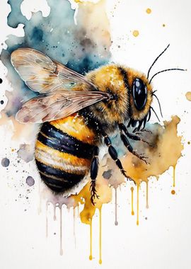 Watercolor Bee