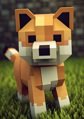 Shiba Inu 8bit Pixel 